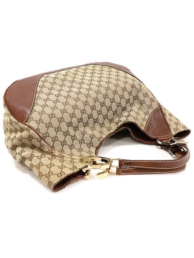 203504 GG logo jacquard gold interlocking G Charlotte hobo shoulder bag