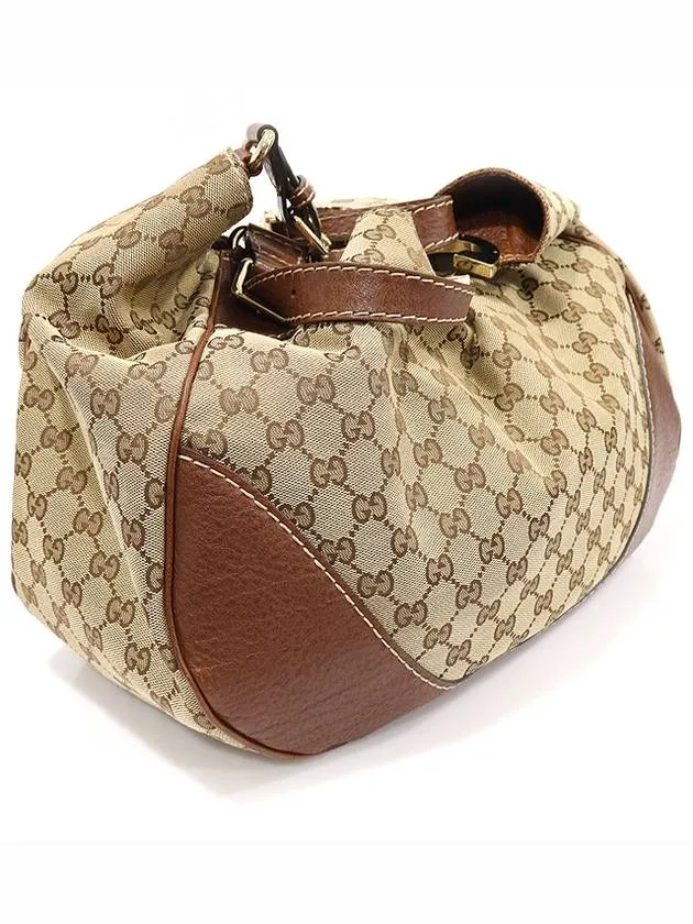 203504 GG logo jacquard gold interlocking G Charlotte hobo shoulder bag