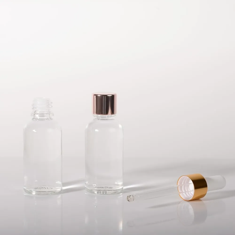 4 Packs, 1oz Glass Dropper Bottle Oil Bottles for Hair Tincture Bottles with Dropper Glass Bottle with Dropper