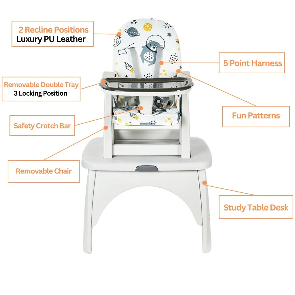 Alpha High Chair - 4 in 1 Multifunctional Baby and Kids Dining Chair