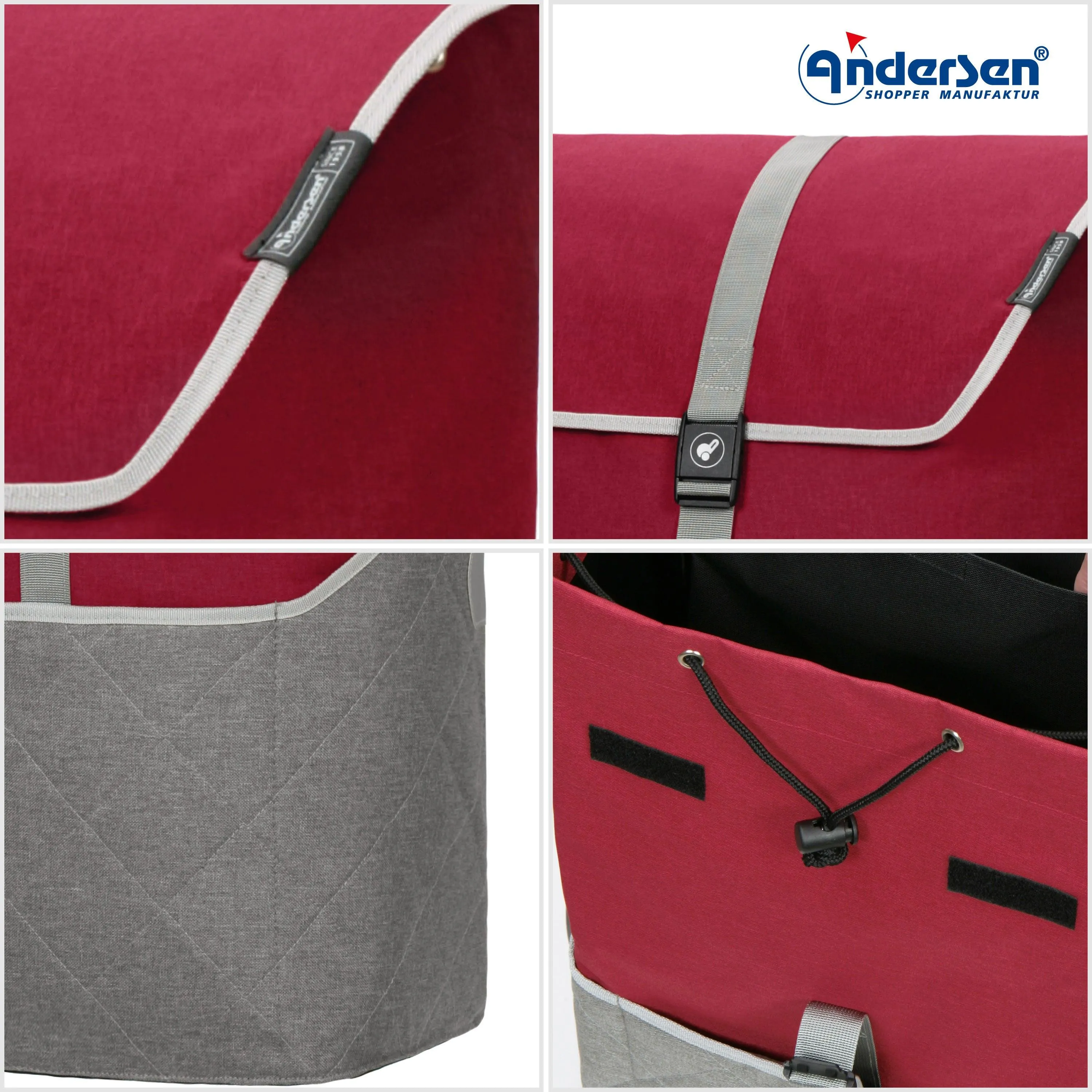 Andersen-Shopper | Bike Trailer | Shopping Trolley | Royal Plus Frame | Lasse Bag