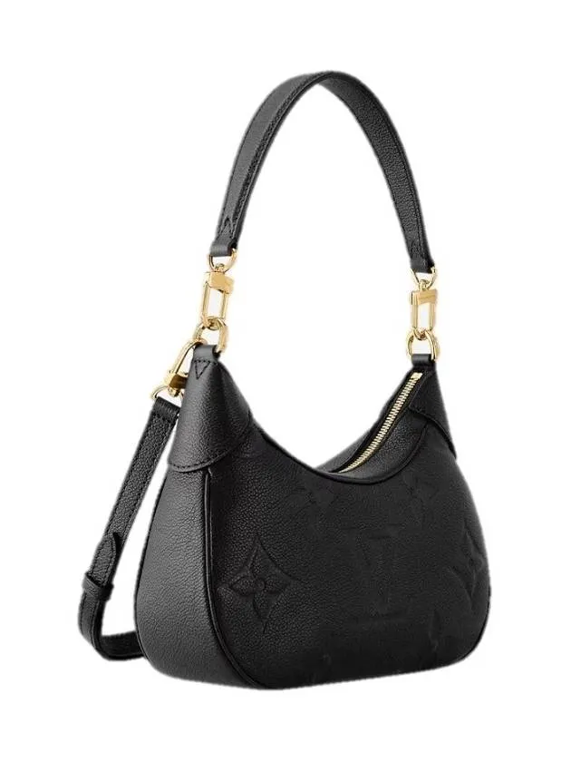 Bagatelle Monogram Empreinte Leather Shoulder Bag Black