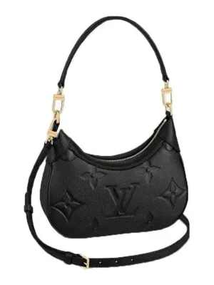 Bagatelle Monogram Empreinte Leather Shoulder Bag Black