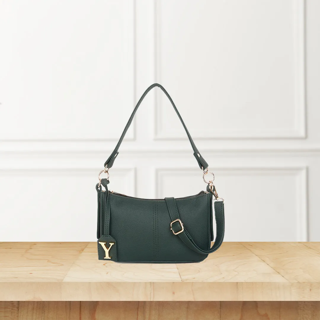 Baguette bag with long sling (Green)
