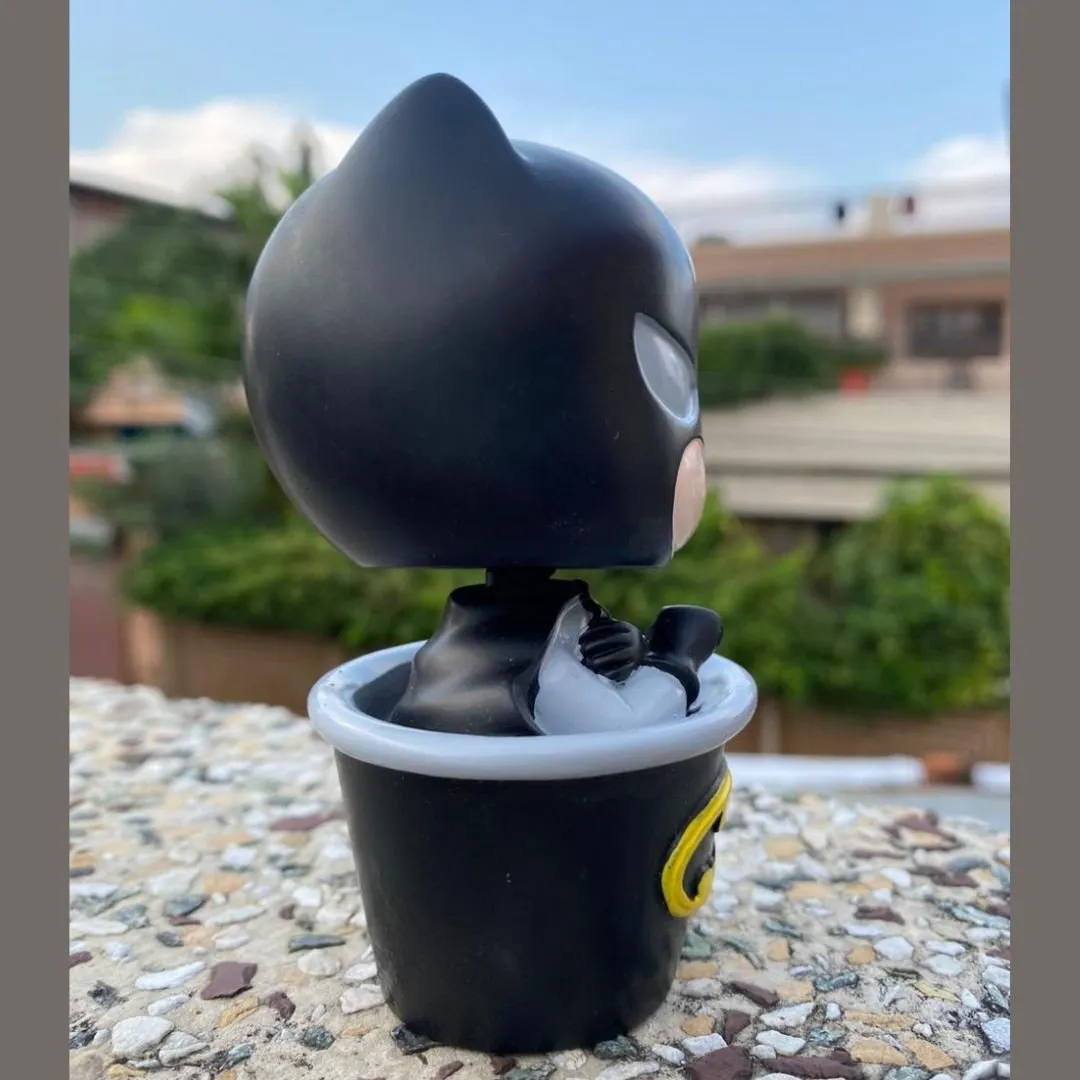 Bat in Bucket Bobblehead | Fat Bat Resin Bobblehead [Heavy Quality]