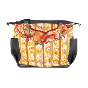 BEATRIZ CDB   CAMILA BACKPACK STRAP SET - OOAK HUIPIL - BLACK - NO. 11420