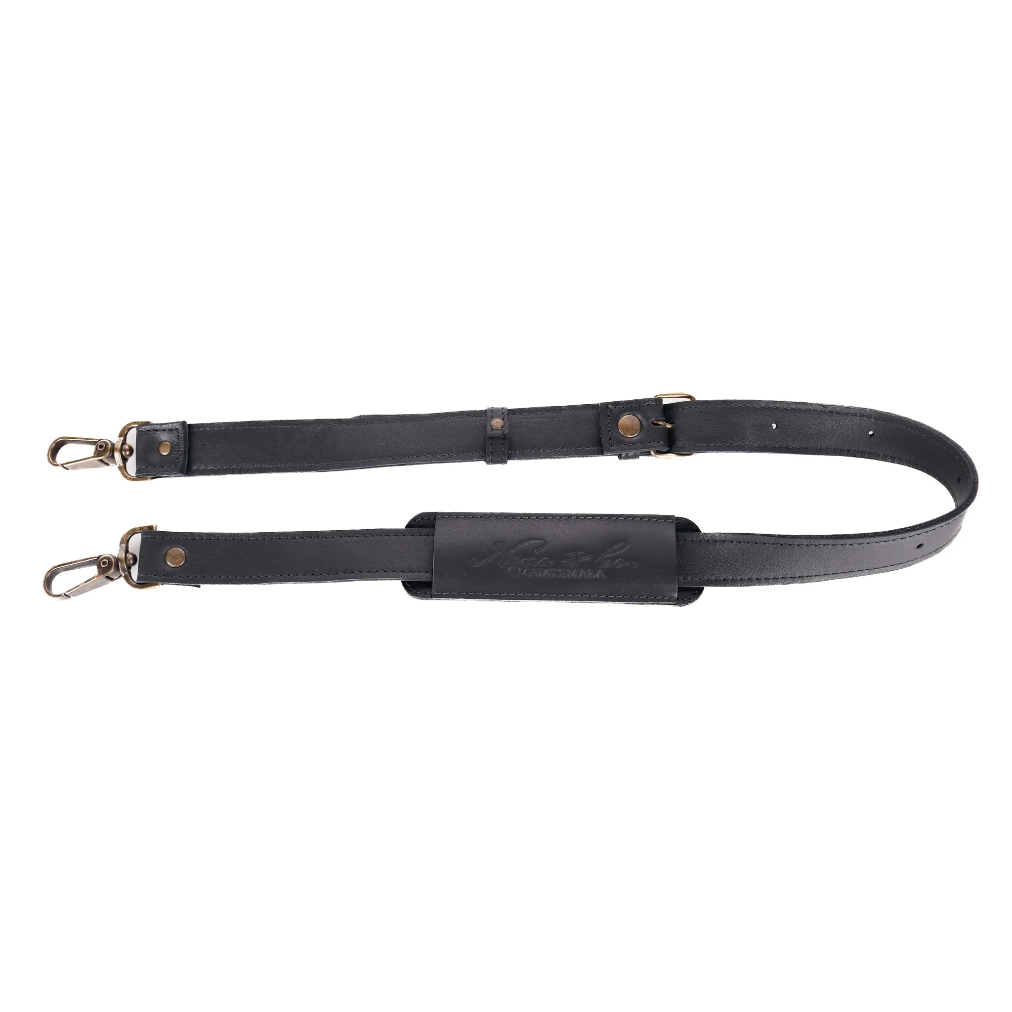 BEATRIZ CDB   CAMILA BACKPACK STRAP SET - OOAK HUIPIL - BLACK - NO. 11420