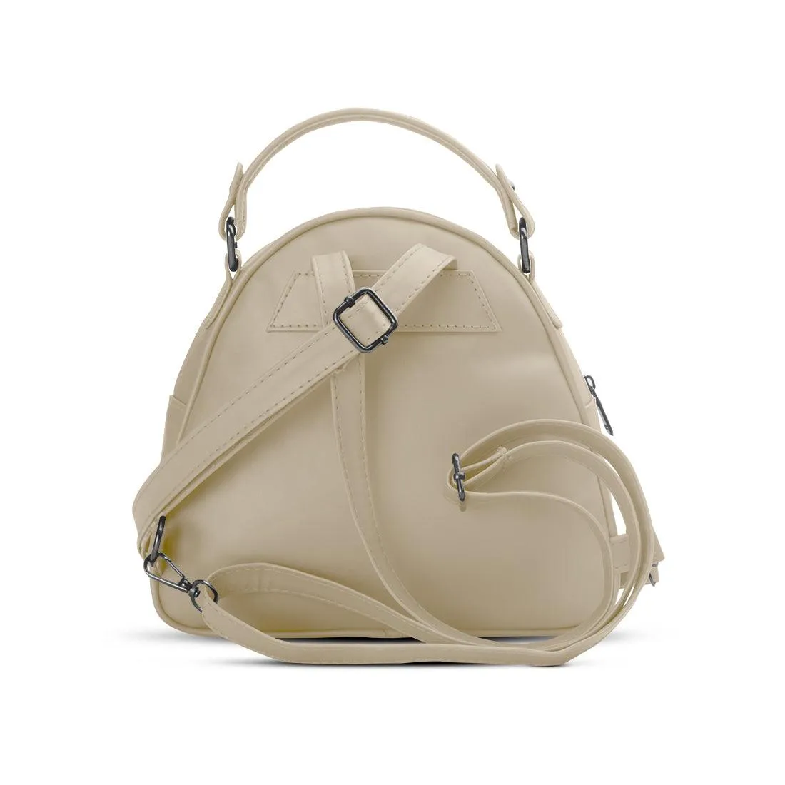 Beige Mini Voyage Backpack Flowers