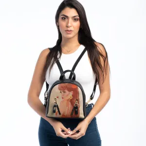 Black Mini Backpack Brunette Beauty