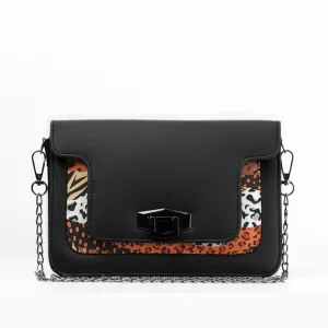 Black Mini Embossed Chain Bag Skins
