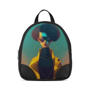 Black O Mini Backpacks cyberpunk Hero