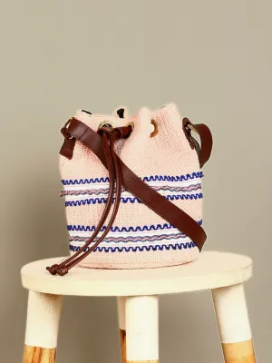 Blush bucket bag