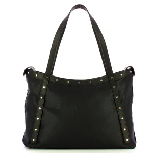 Borbonese - Dark Black Large Shopper - 933256I15 - DARK/BLACK