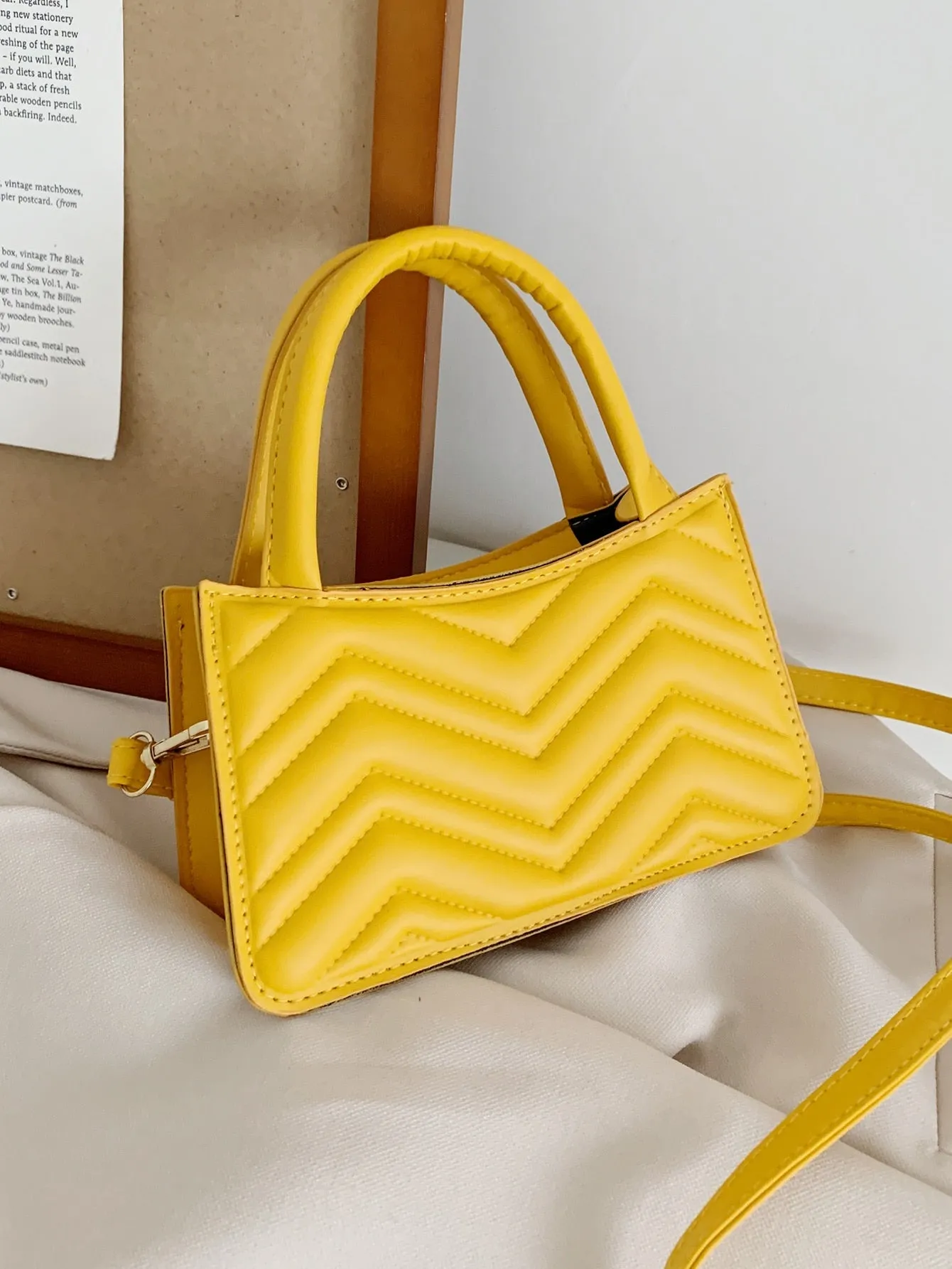 Chevron Satchel Bag
