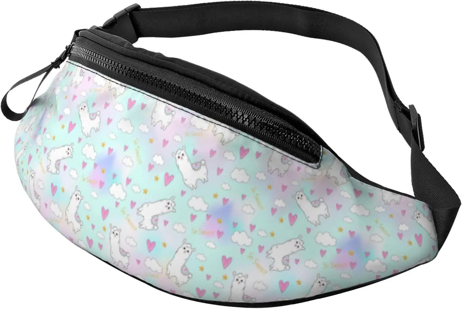 Crossbody Bags For Women Men - Macaron Color Cute Alpaca Love Fanny Packs For Women Cross Body, Cross Body Bag Mens