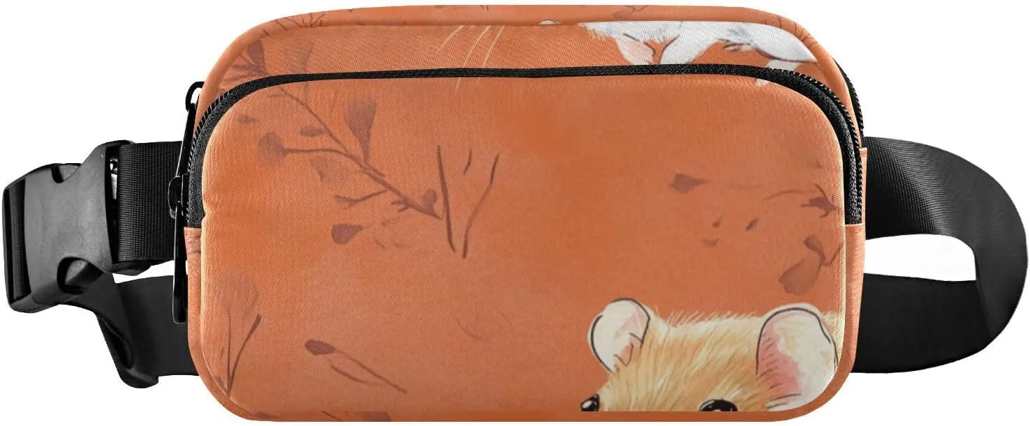 Cute Hamster animal Terracotta Fashionable Fanny Pack Waist Bag for Women Men Teenagers Multipurpose Crossbody Belt Bag with Adjustable Strap for Travel Gym Work