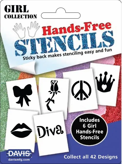 Davis Hands Free Stencils 6 packs