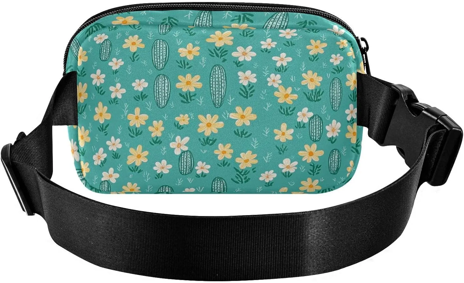 Fashion Fanny Waist Pack Small Flowers and Small Foliage Men Women Mini Sling Chest Bag with Adjustable Strap Crossbody Sport Bags for Travel Shopping Running
