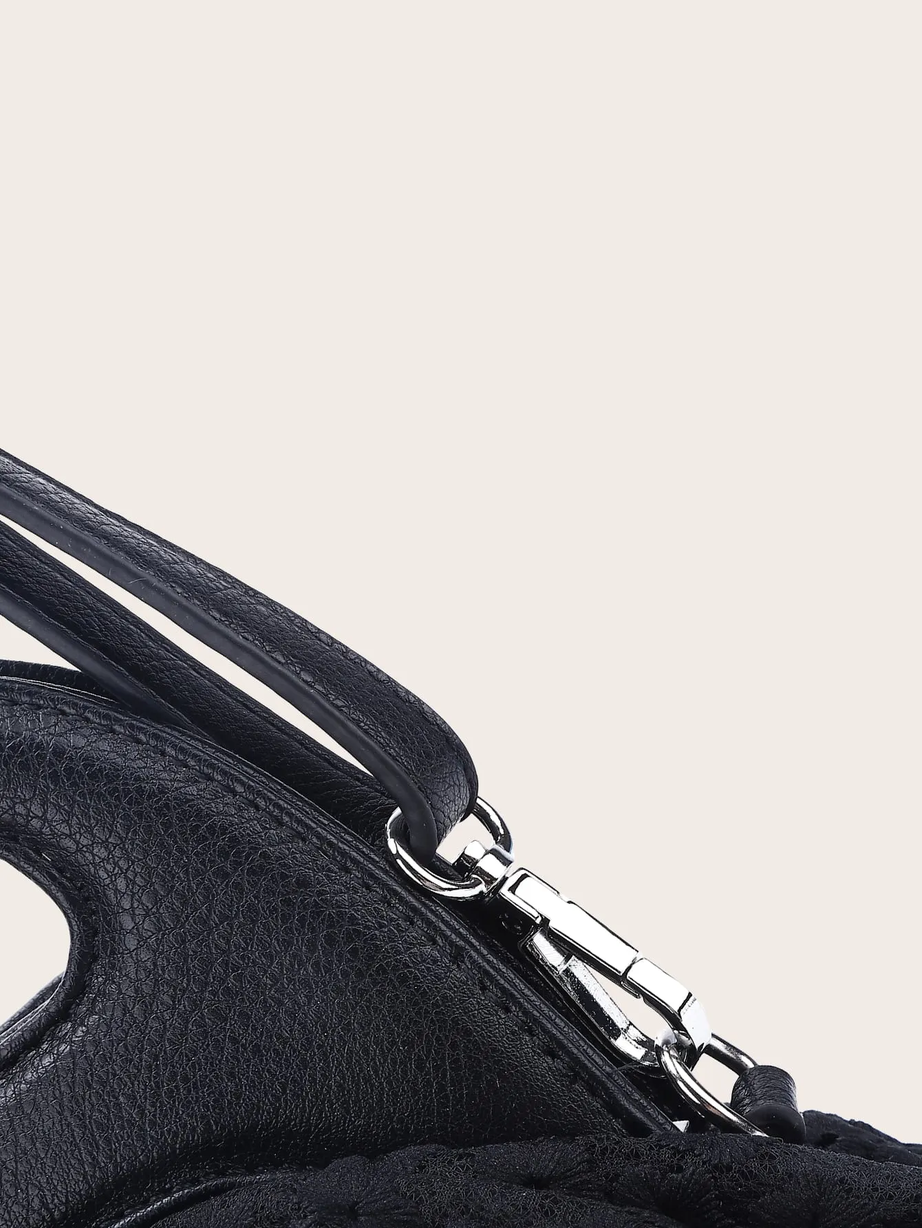 Floral Embroidery Satchel Bag