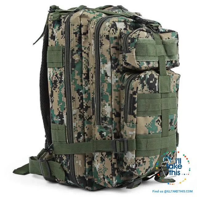 Grab your 30 Liter Tactical Camouflage Backpack for Outdoor | Sports | School | College Backpack