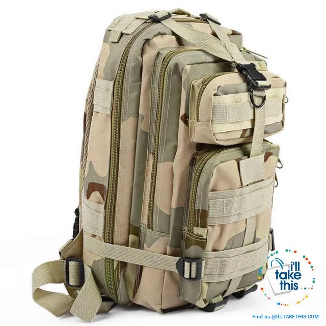 Grab your 30 Liter Tactical Camouflage Backpack for Outdoor | Sports | School | College Backpack