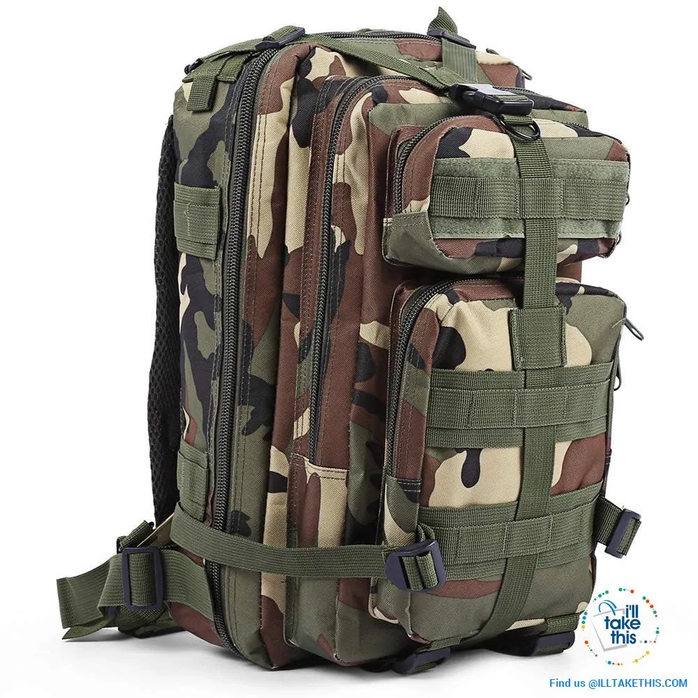 Grab your 30 Liter Tactical Camouflage Backpack for Outdoor | Sports | School | College Backpack