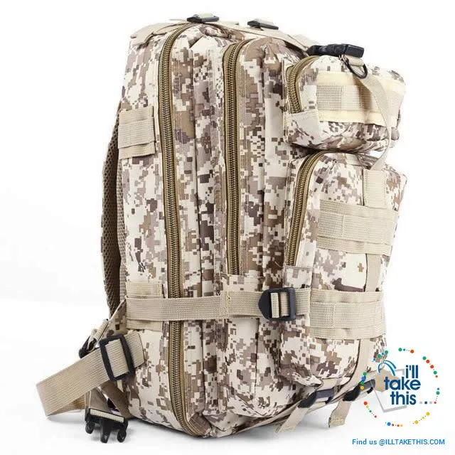 Grab your 30 Liter Tactical Camouflage Backpack for Outdoor | Sports | School | College Backpack