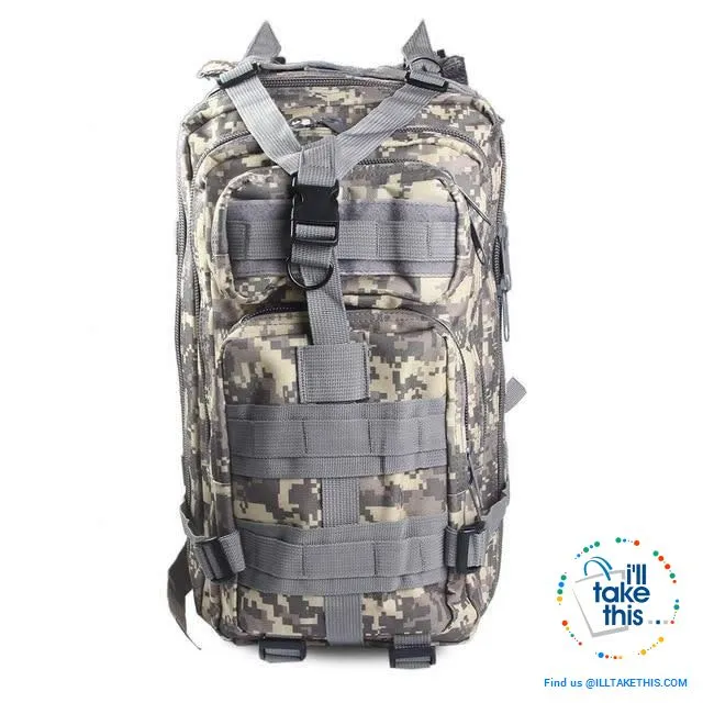 Grab your 30 Liter Tactical Camouflage Backpack for Outdoor | Sports | School | College Backpack