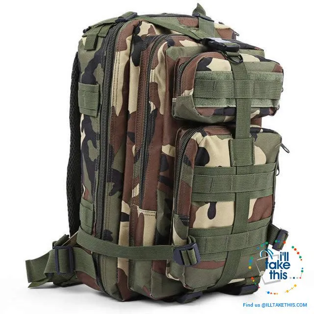 Grab your 30 Liter Tactical Camouflage Backpack for Outdoor | Sports | School | College Backpack