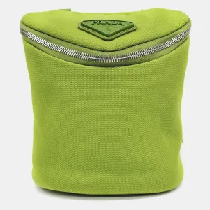 Green Nylon Canapa Bucket Bag