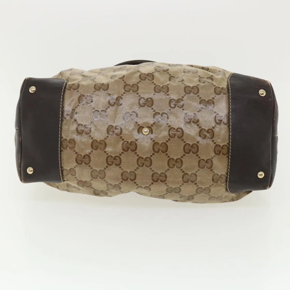 Gucci Gg Canvas Tote Bag Coated Beige