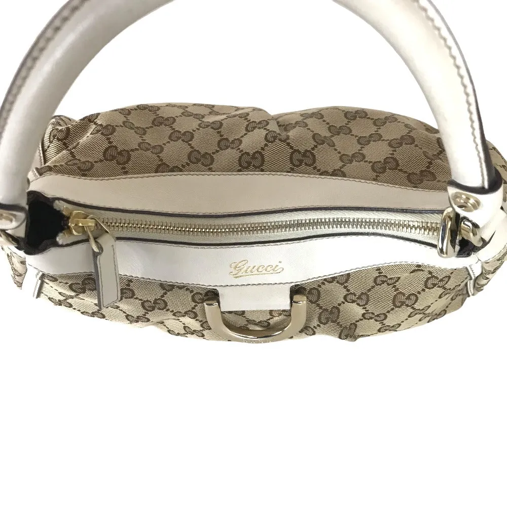 GUCCI Handbag 190525 0010 13 GG canvas Beige white Sling bag Abbey Women Used