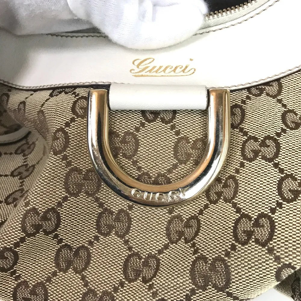 GUCCI Handbag 190525 0010 13 GG canvas Beige white Sling bag Abbey Women Used