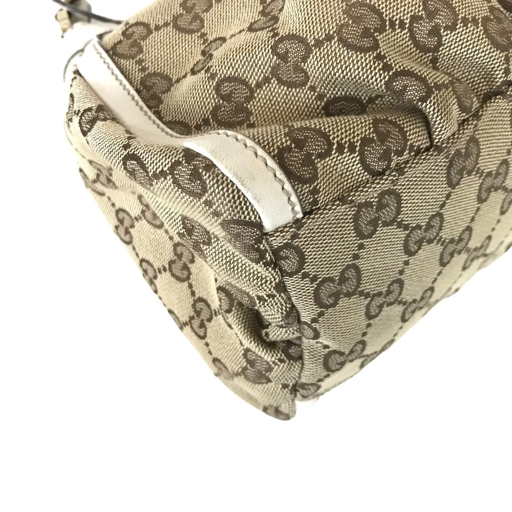 GUCCI Handbag 190525 0010 13 GG canvas Beige white Sling bag Abbey Women Used