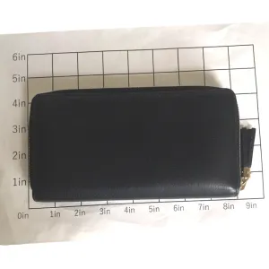 GUCCI Long Wallet Purse 80804 0416 leather black Round zip Soho Interlocking Women Secondhand