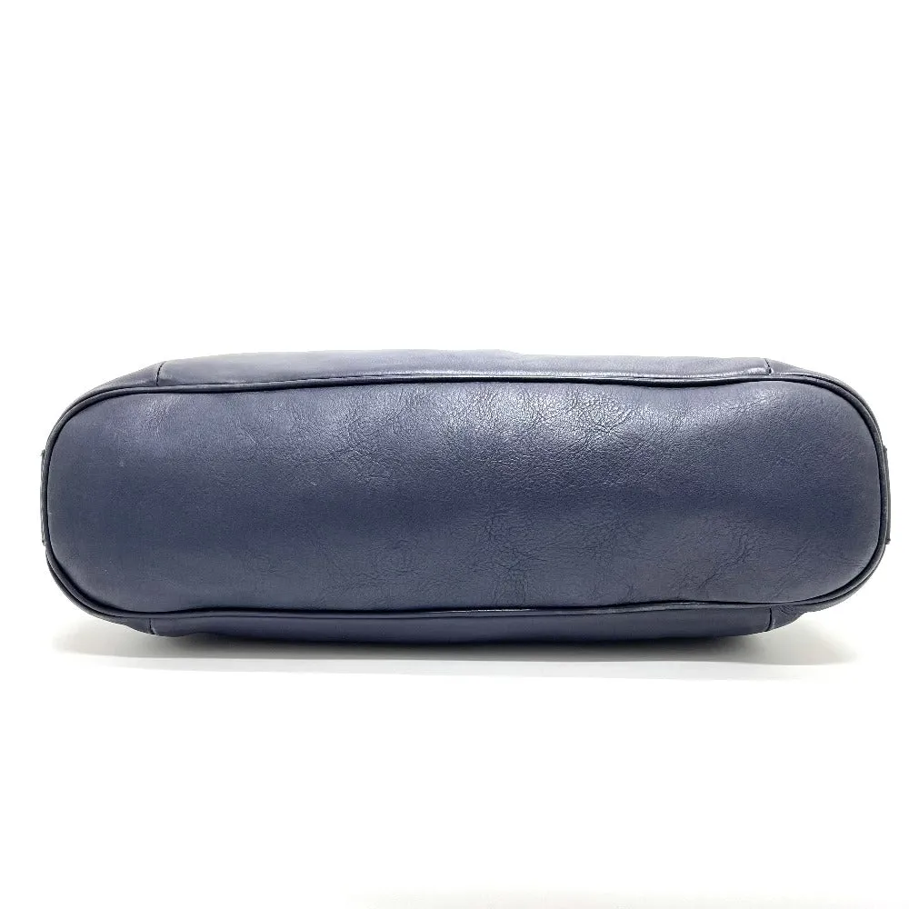 GUCCI Shoulder Bag 355774 leather Navy Bamboo one belt Women Used