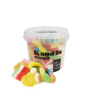KandJu Sanded Mix Candy Bucket, 225g, 1 count