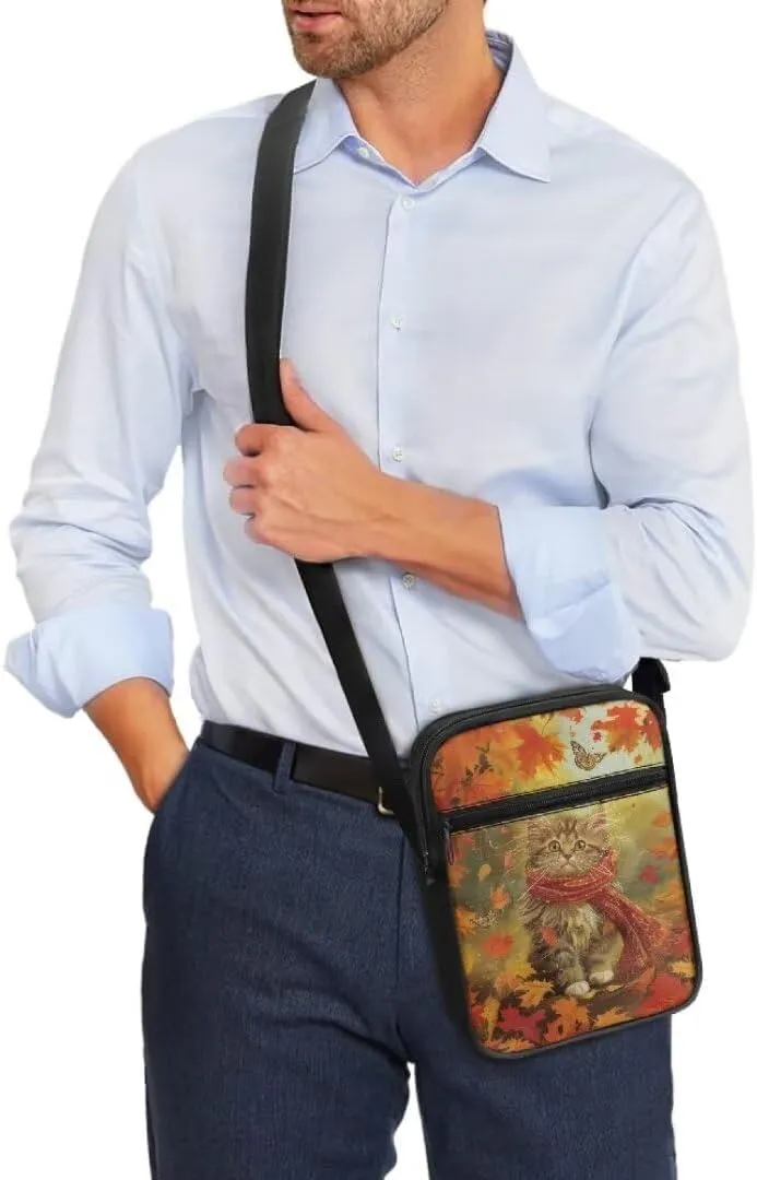 Kuiaobaty Women Crossbody Bag Thanksgiving Sling Bag Soft Messenger Bag Fall Phone Purse
