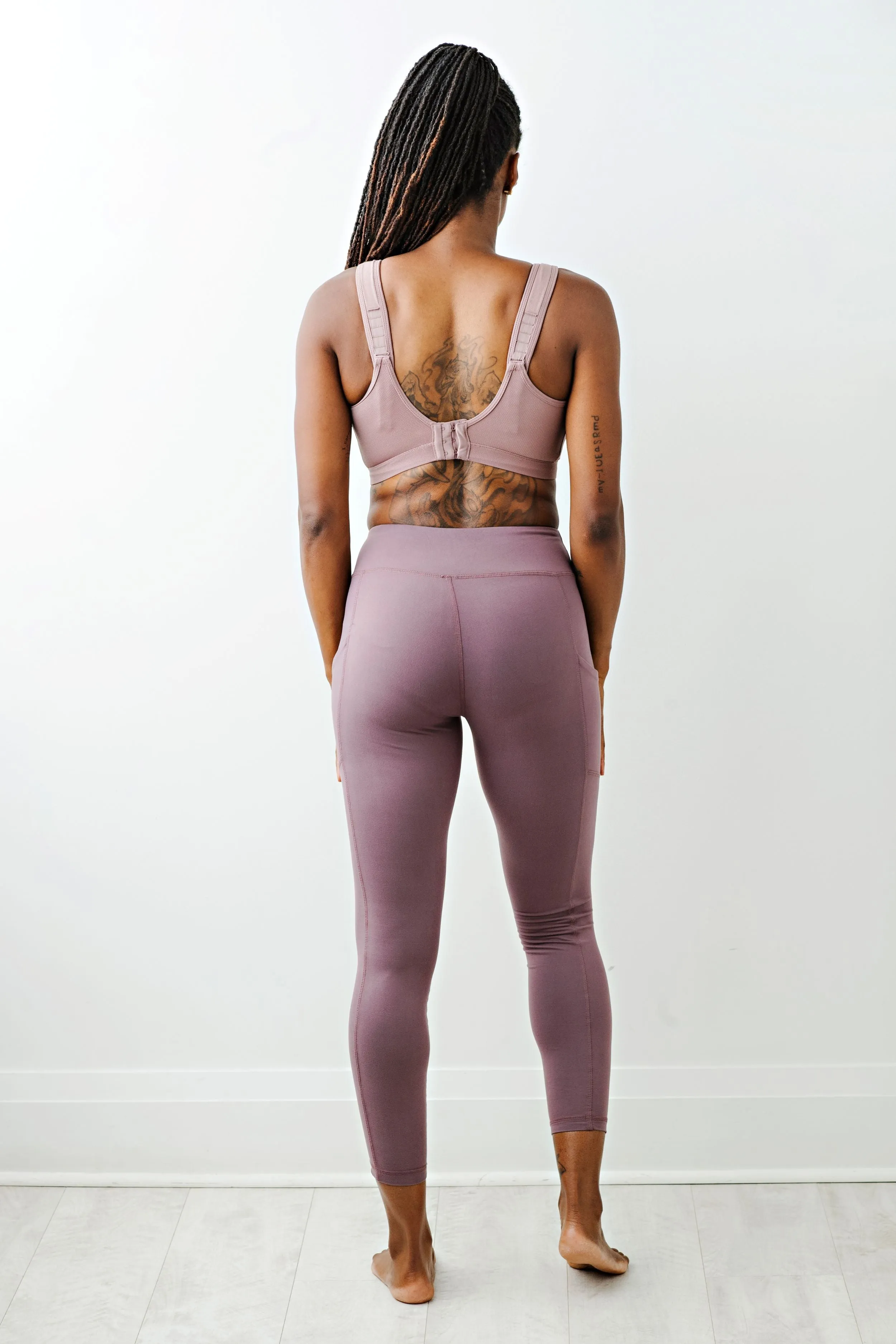 Lindsey Cotton Stretch Convertible Sports Bra in Twilight