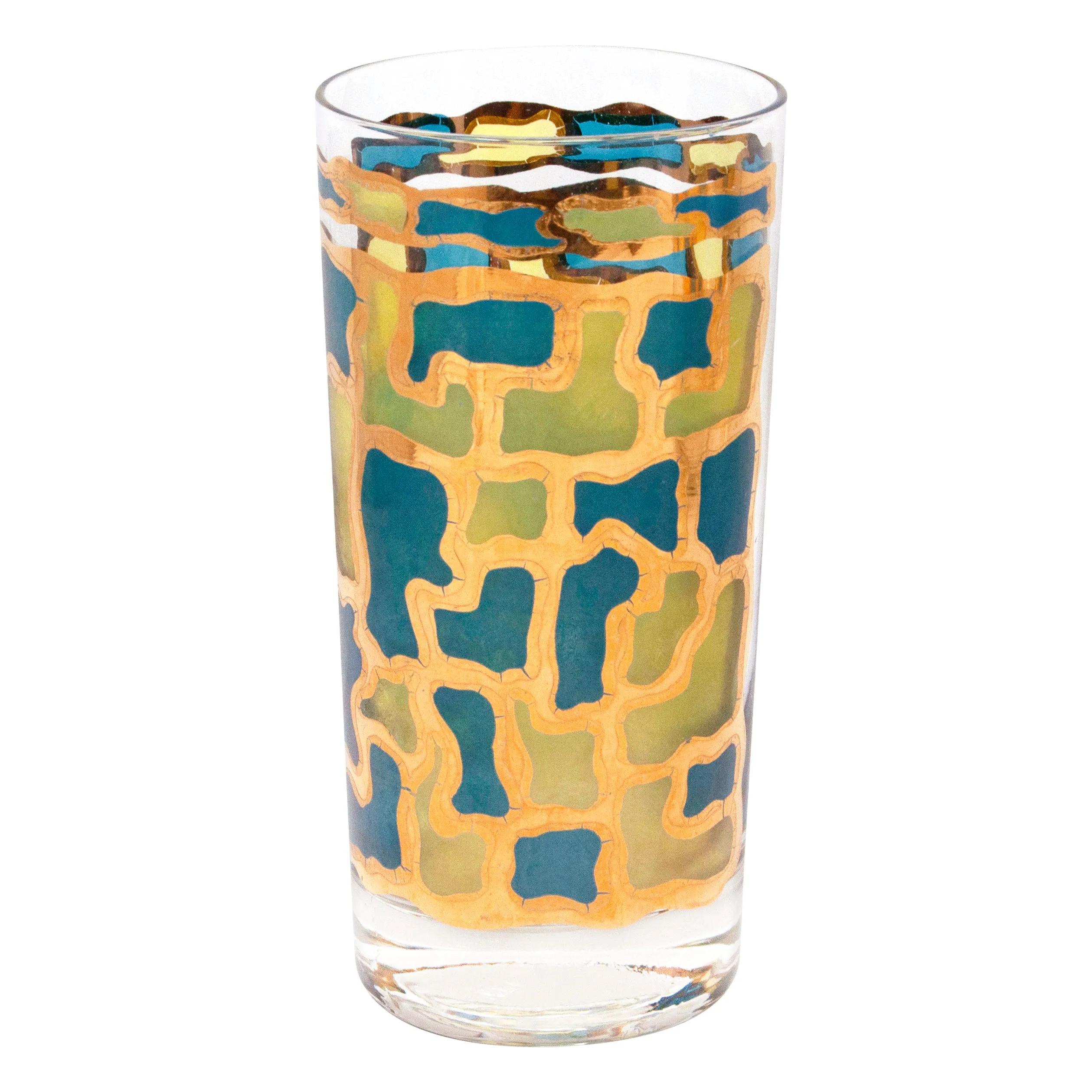 Multi Color Stained Glass Ice Bucket Cocktail Set