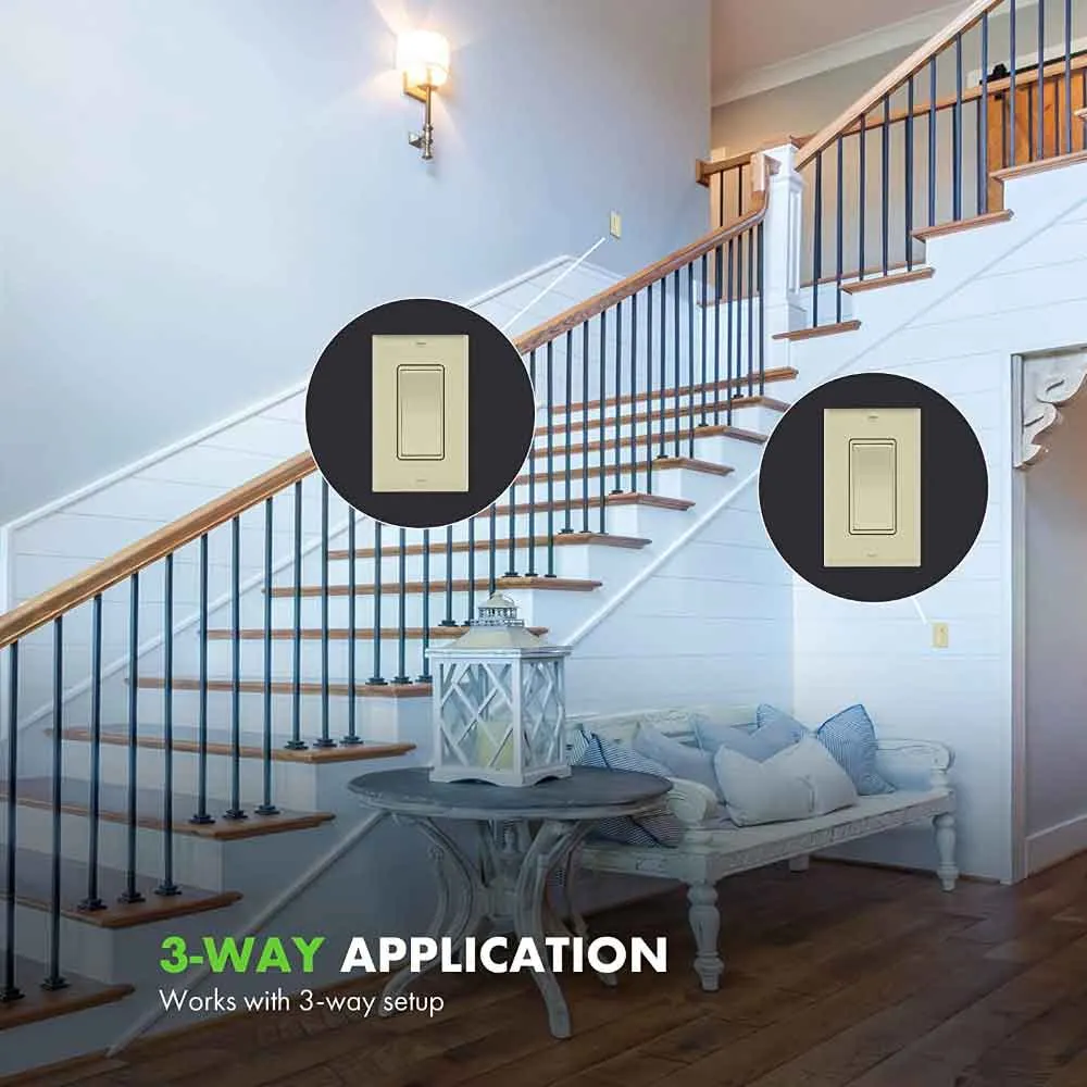 Residential Grade Decora 4-way Switch, Ivory