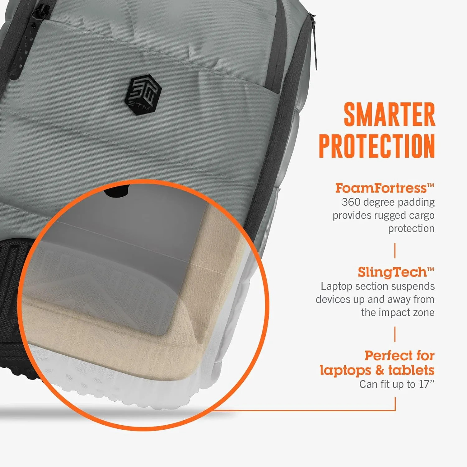 STM Backpack, Grey, 30L