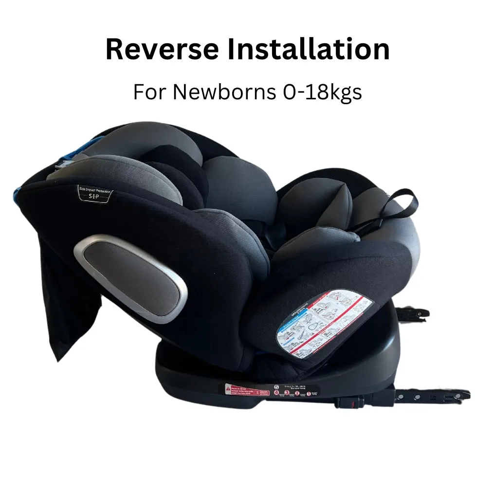 The Classic - 360 Rotation and Convertible Car Seat with ISOFIX and Top Tether