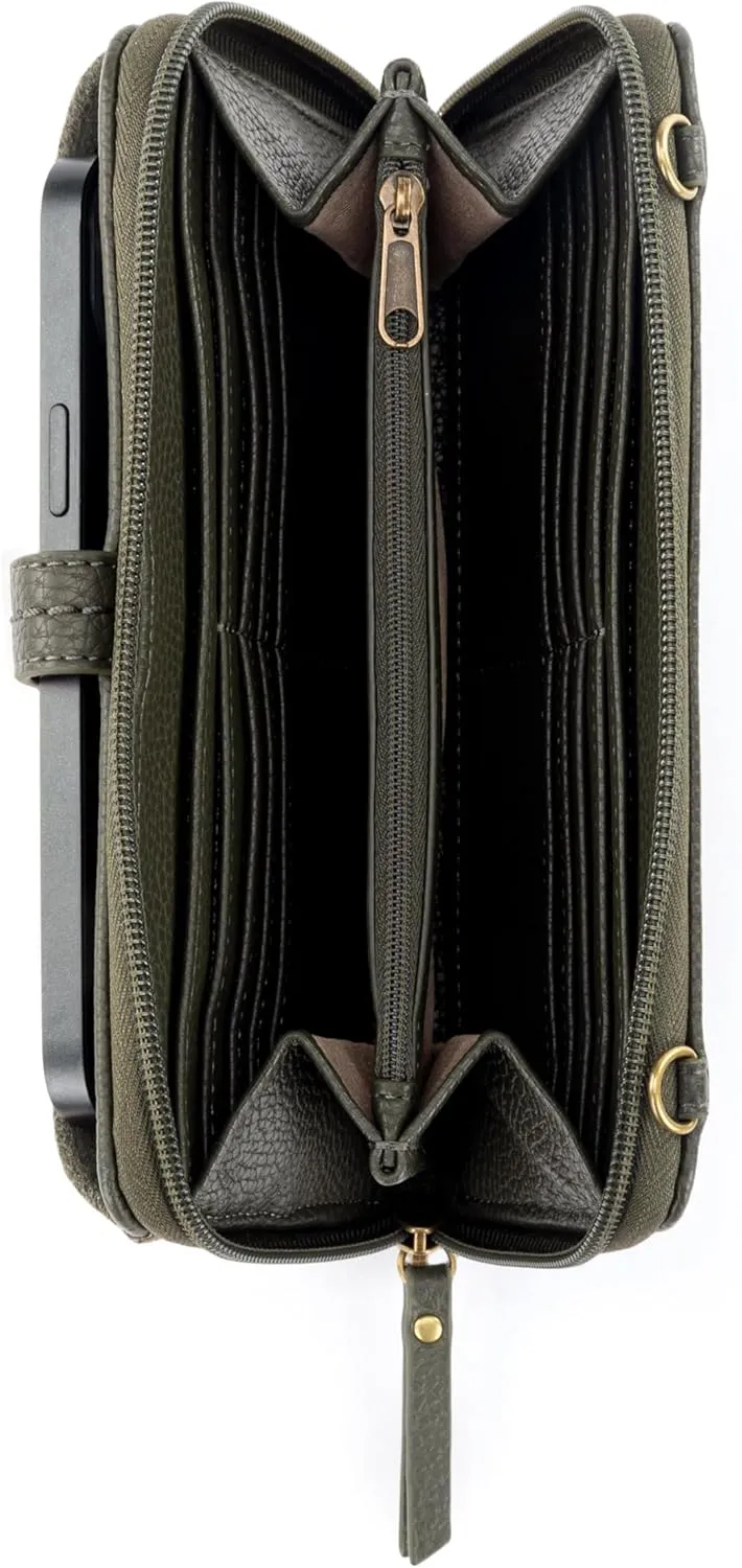 The Sak Iris Smartphone Crossbody Purse - Women's Cellphone Bag & Wallet For Everyday - Convertible Wristlet With Zipper