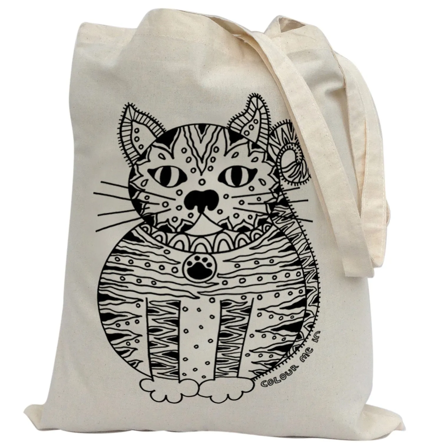 Tote Bag Colour Me In Cat