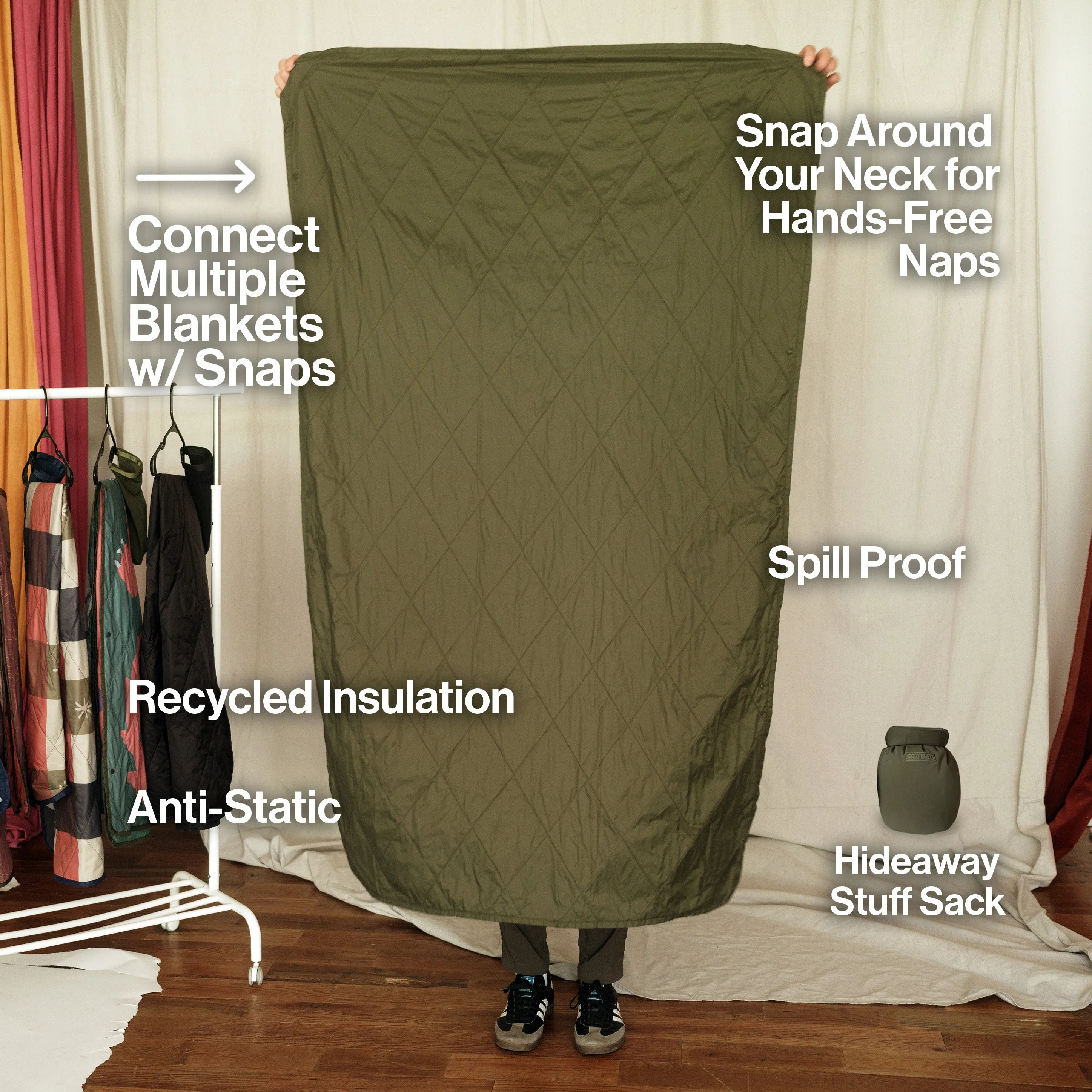 UltraPak™ Everyday Blanket - More Packable & Puffy | Spruce