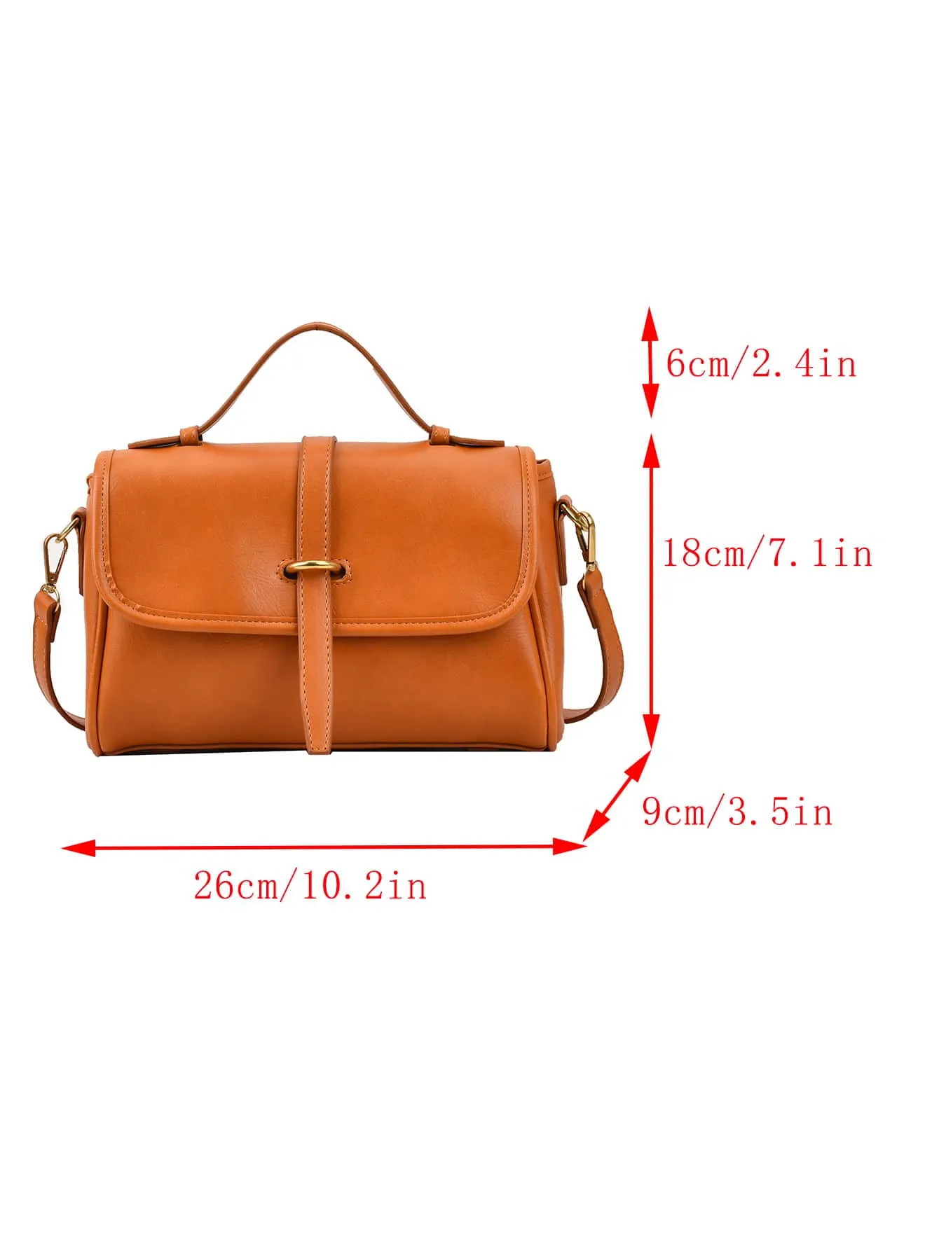 Vintage Design Flap Square Bag