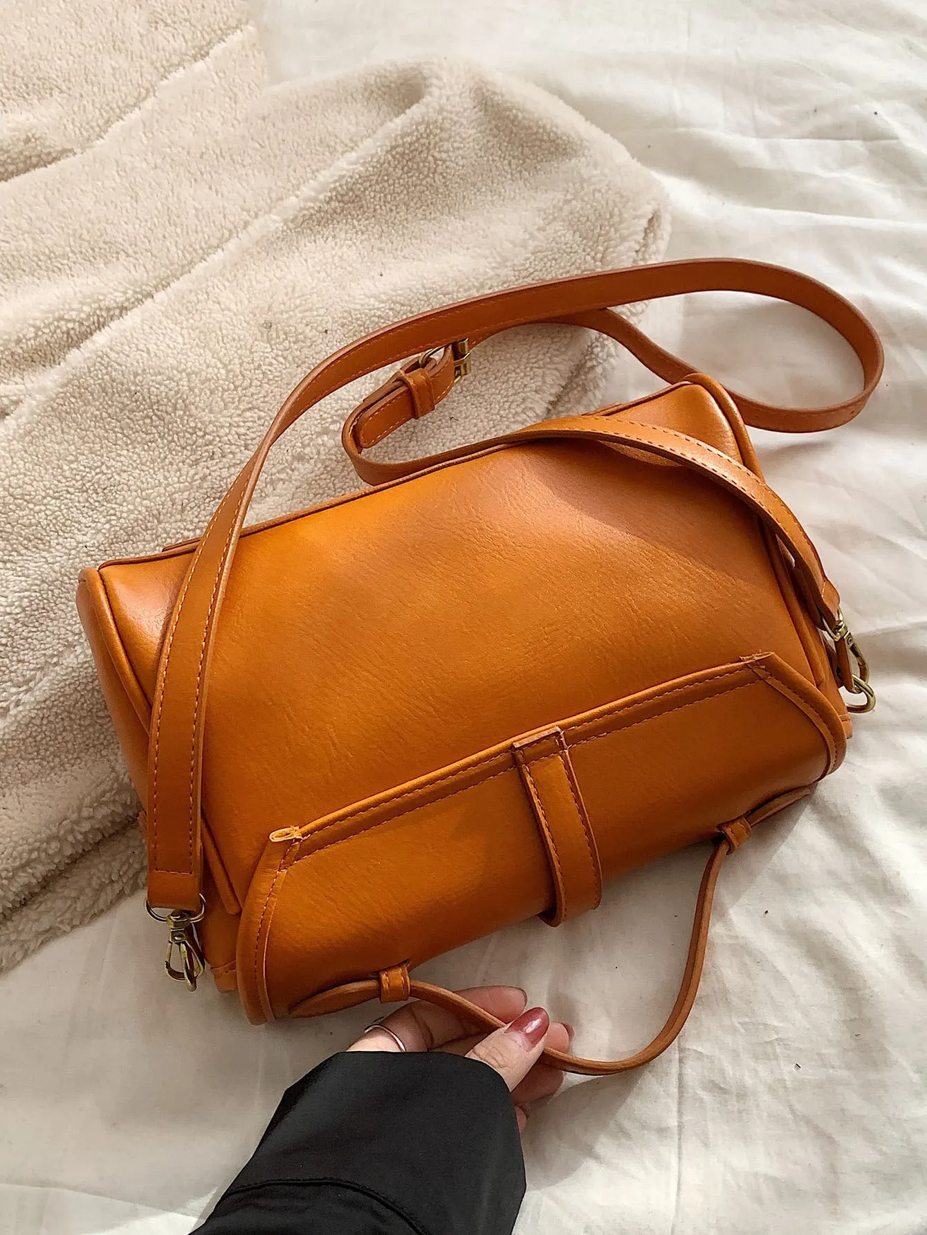 Vintage Design Flap Square Bag
