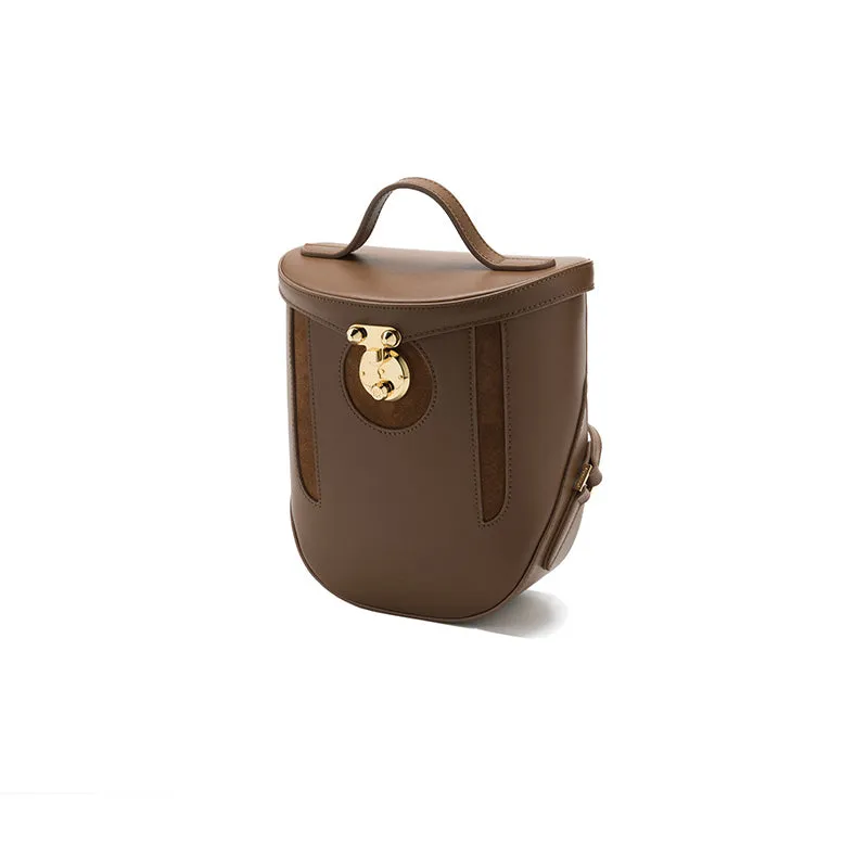 Vintage Leather Backpacks Travelling Bag Unique Backpack Women