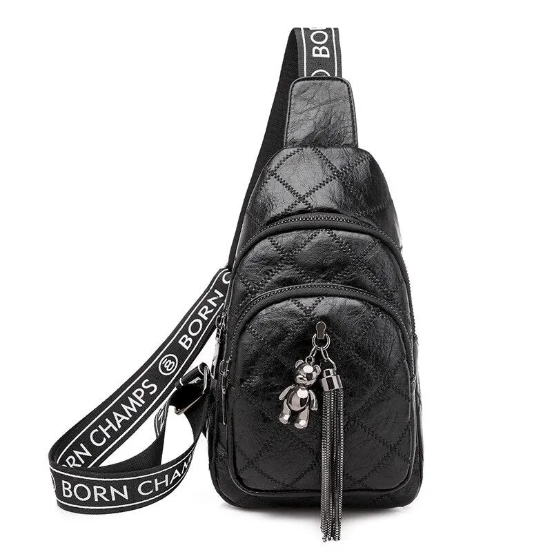 Women's Chain tassel Sling bag